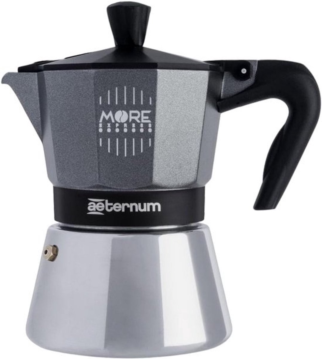 Espressomaker voor 3 kopjes - Geschikt voor Alle Warmtebronnen inclusief Inductie