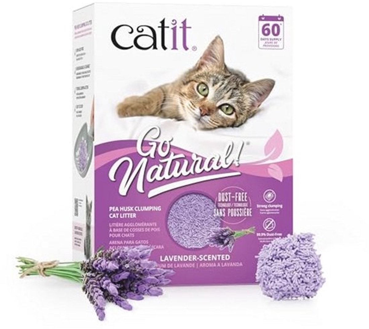 Kattengrit met Lavendel Geur - 2 x 2.8 kg (5.6 kg)