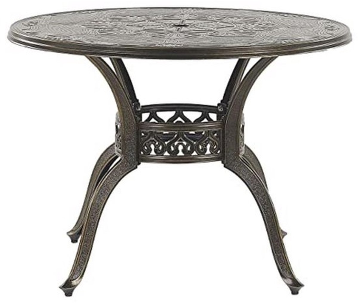 Vintage ronde eettafel voor buiten - 100 cm