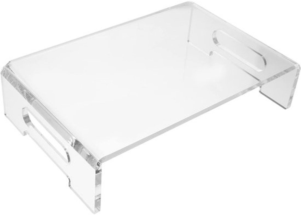 Monitor Verhoger - Bureau standaard - Ergonomisch werken - Ruimte onder standaard - 30.5 cm - Transparant