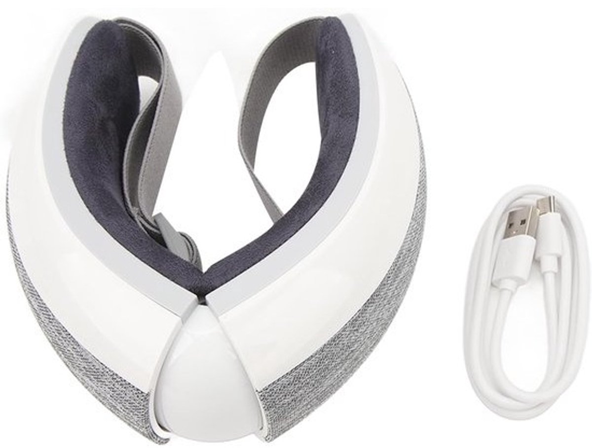 Oogmassage Apparaat - Verwarmende Oogmasker - Ontspanning Ogen - Ingebouwde Muziek - Oplaadbaar - Wit