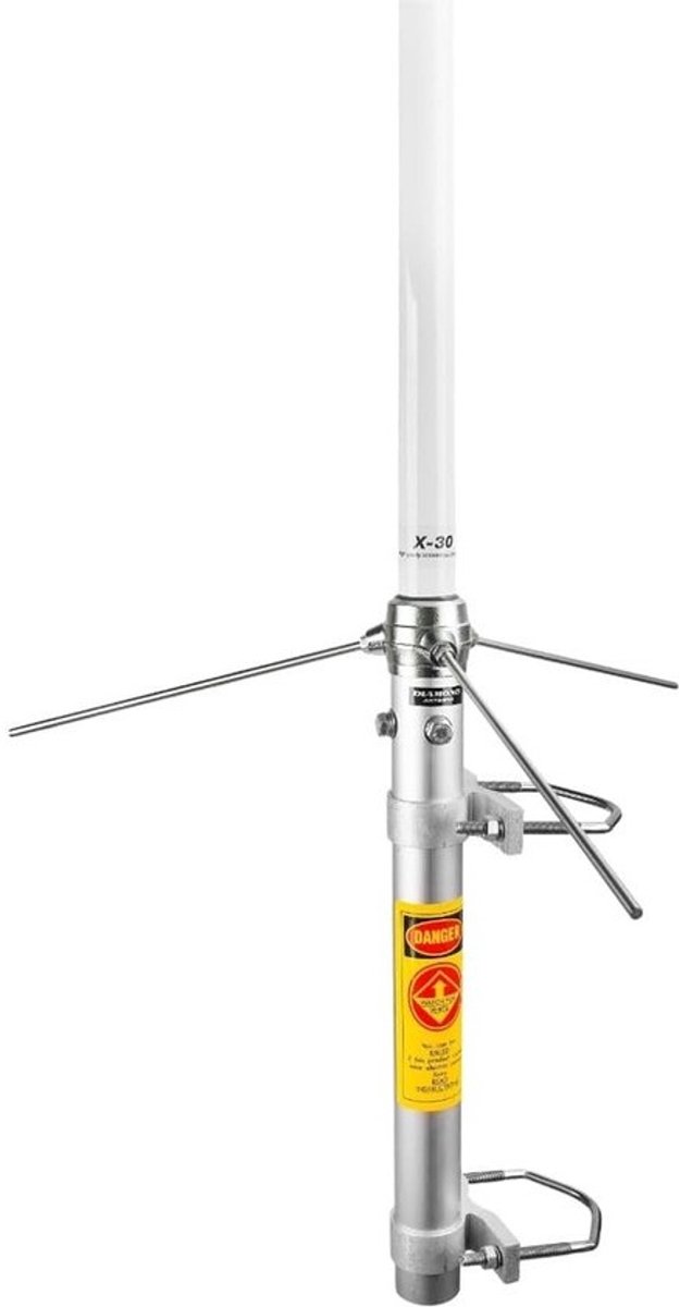 Radio Antenne - Draagbare Radio Antenne - Communicatie Verbeteren - Dubbele Frequentie Band - 13 Meter Lang - Zilver