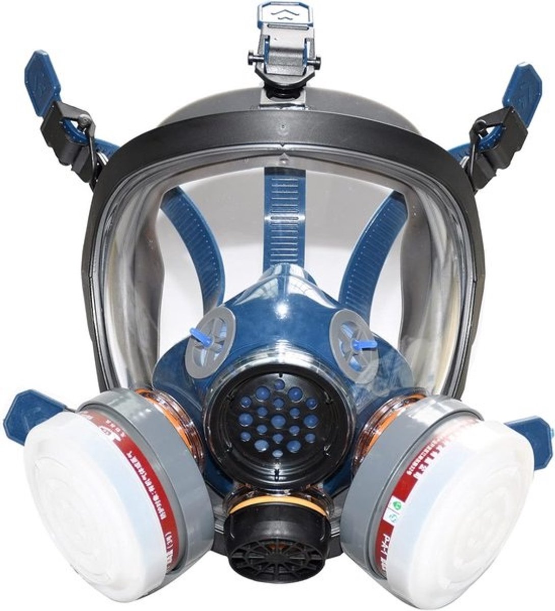 Volgelaats-gasmasker met actieve koolstoffilter voor optimale bescherming