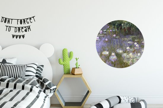 Wall Circle - Wall Circle - Nymphéas - Claude Monet - Aluminium - Dibond - ⌀ 60 cm - Intérieur et Extérieur
