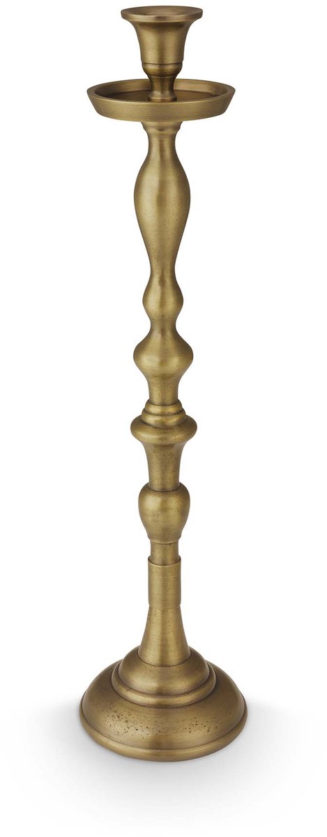 vtwonen - Kandelaar - Metaal - Goud - 11x48 cm
