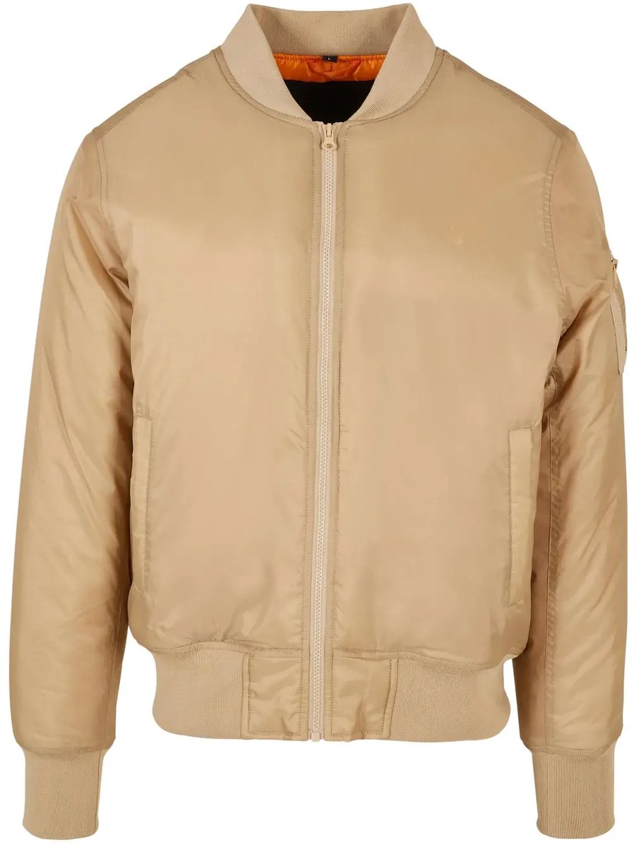 Build your Brand Bomber Jacket BY030 U. Beige