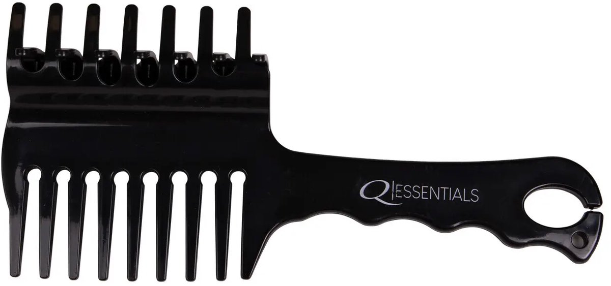 Paardenborstel met clip Q-essentials