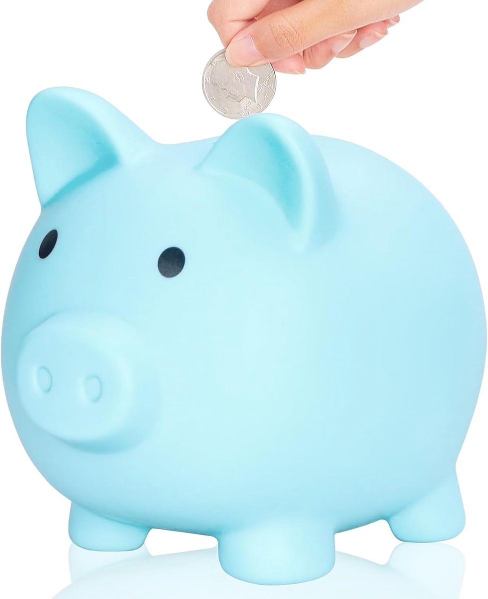 Luck Spaarpot, onbreekbare spaarpot, kunststof munten, munten | kleingeld, schattige accessoires