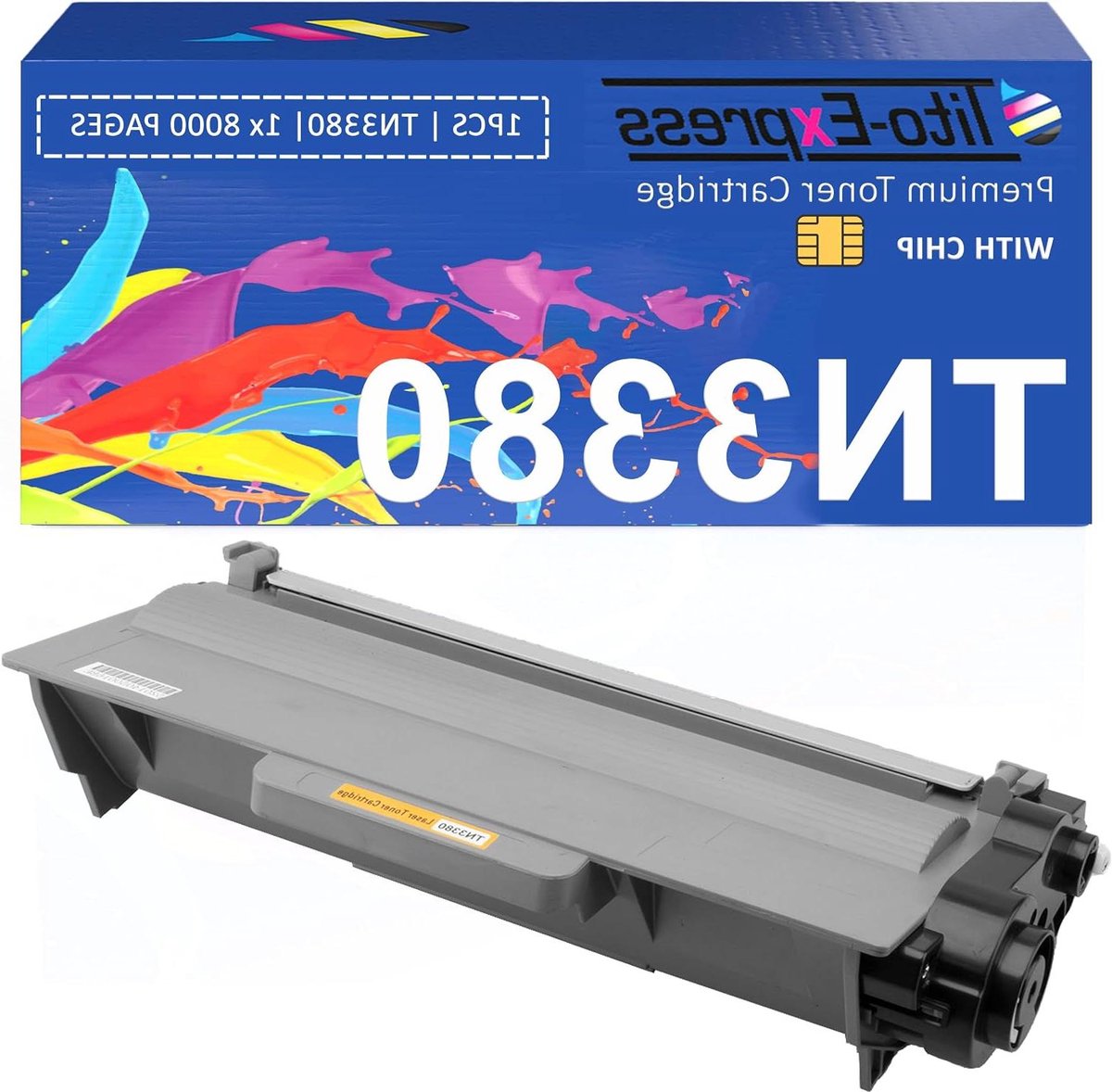 Toner Zwart - Cartridge Toner TN3380 - Printer Onderhoud - Hoge Paginaopbrengst - 8000 Pagina's - Zwart