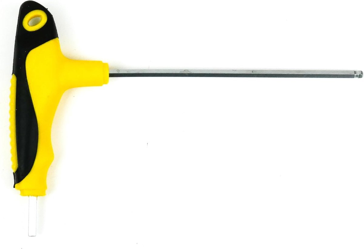 Inbussleutel met T-greep en kogelkop, 3 mm | Professioneel gereedschap, Robuust staal, Werken onder hoek, Voor montage, fiets, motor en klussen