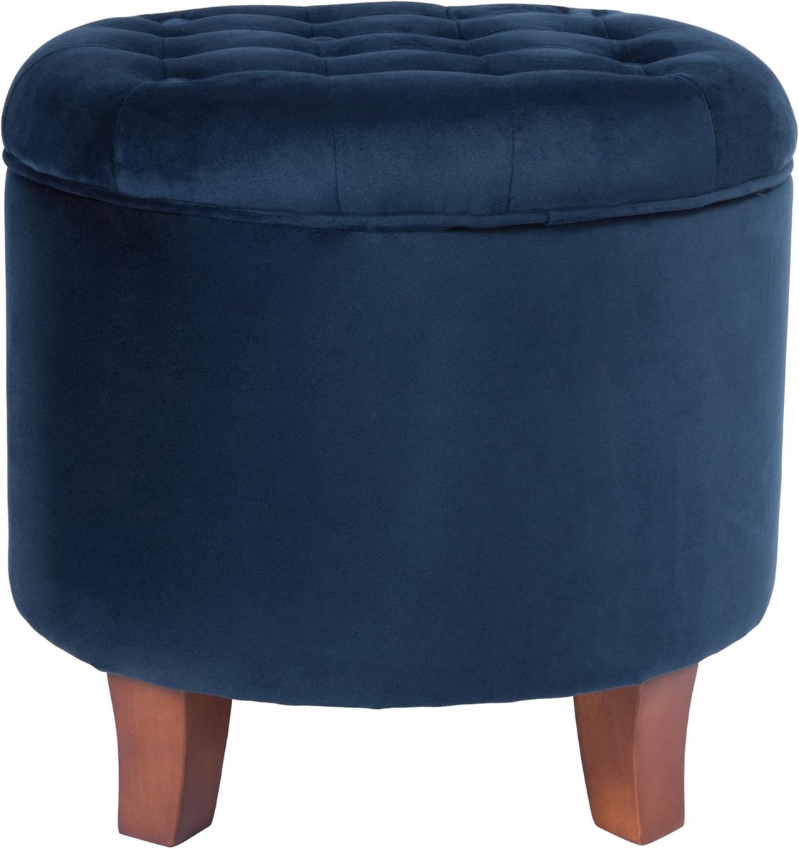USA Ottoman Kinfine Round Tufted Storage Velvet
