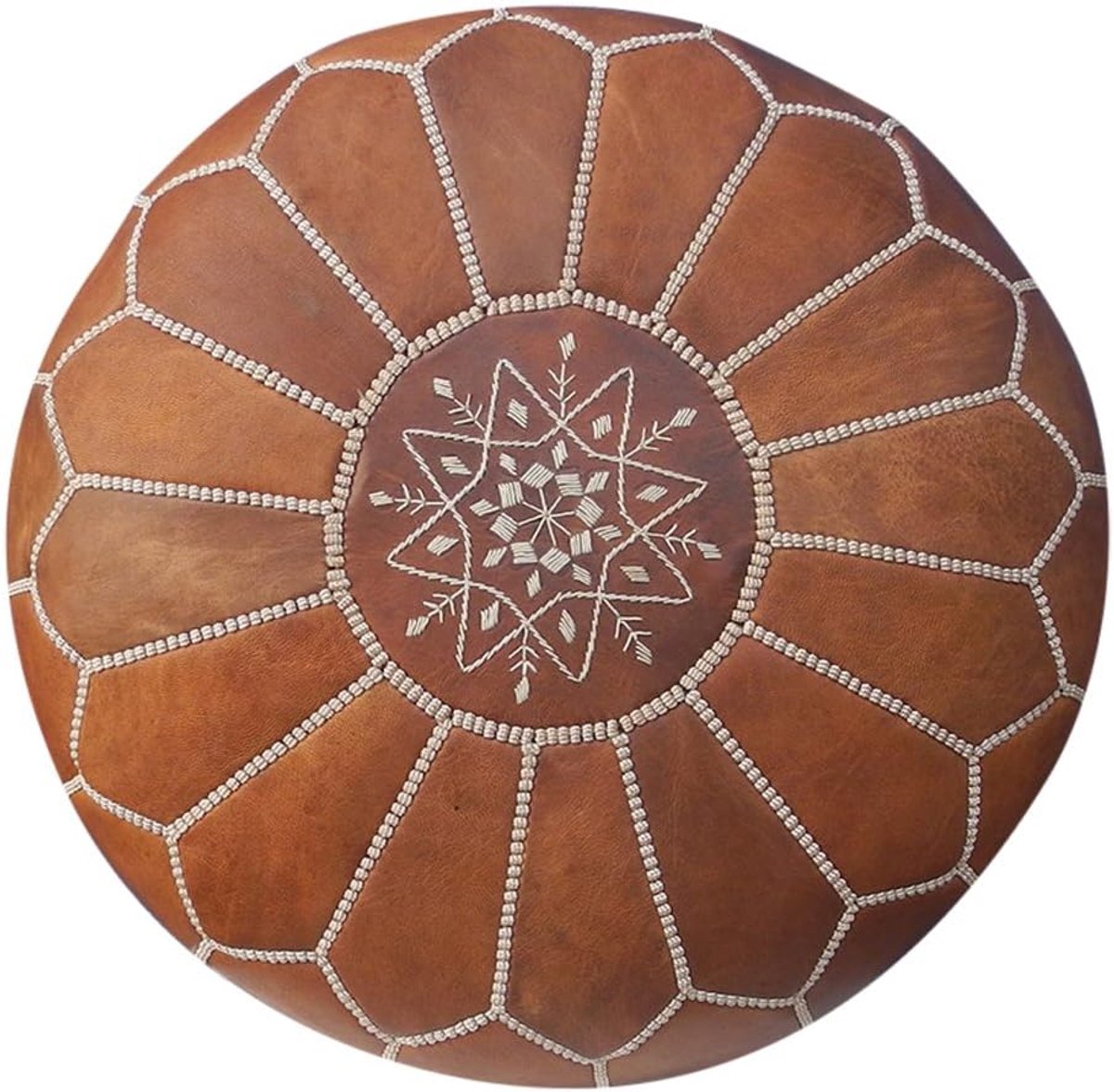 / Mooie Tan Brown Marokkaanse Poef Poef Cover, Ottomaanse