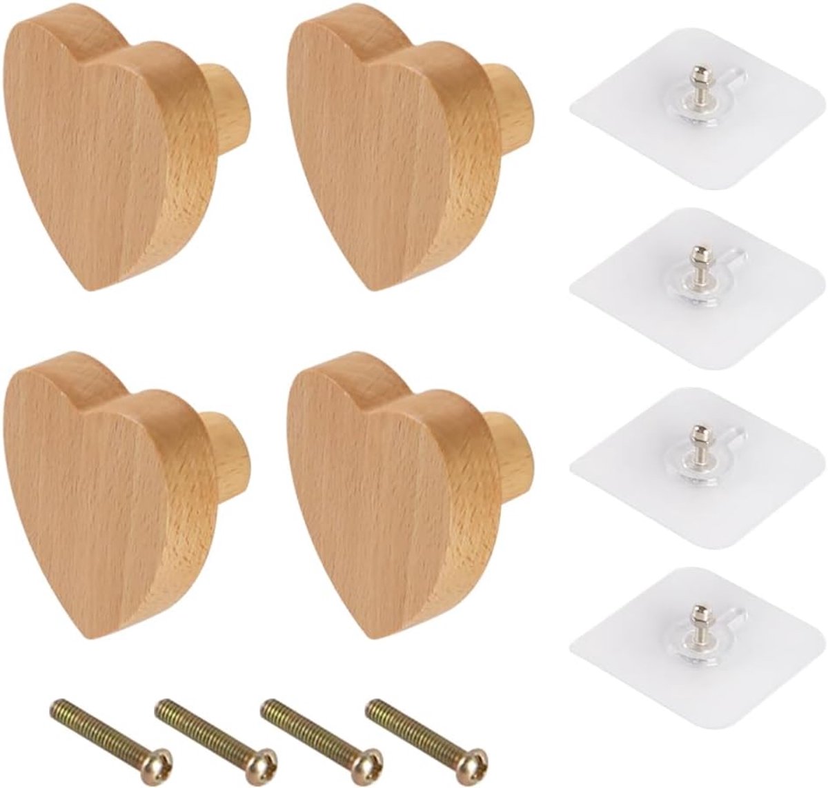 stuks kast hartvormige houten handgrepen meubelgrepen ladekast houten handgrepen ladekast meubelgrepen