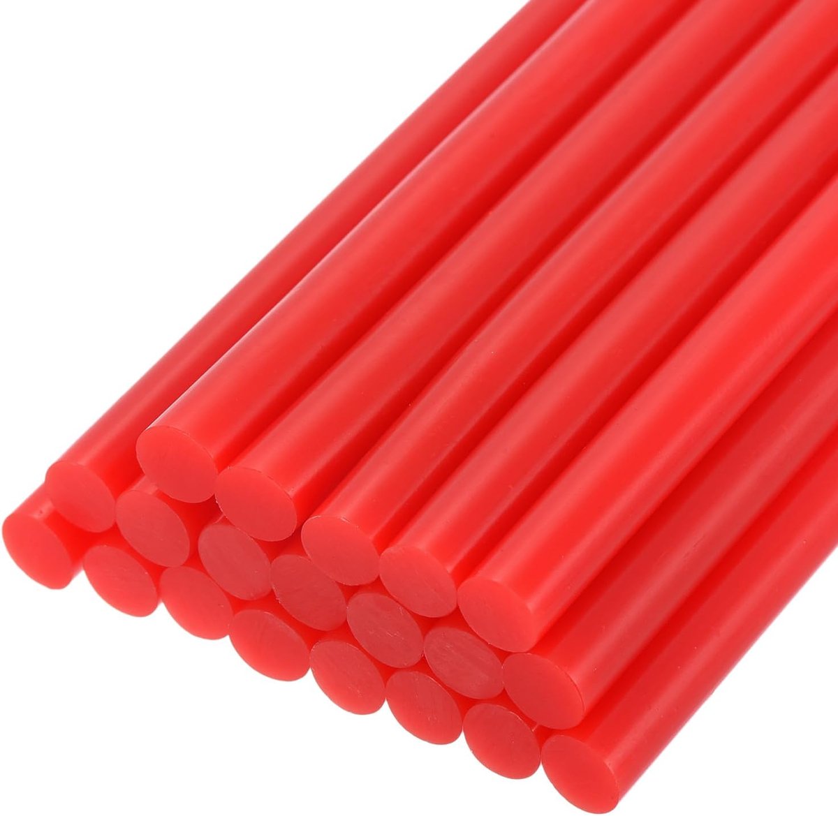 Mini lijmpistoolstaafjes, 10 cm x 0,71 cm, hoogklevende lijmstaafjes voor lijmpistool, rood, 30 stuks