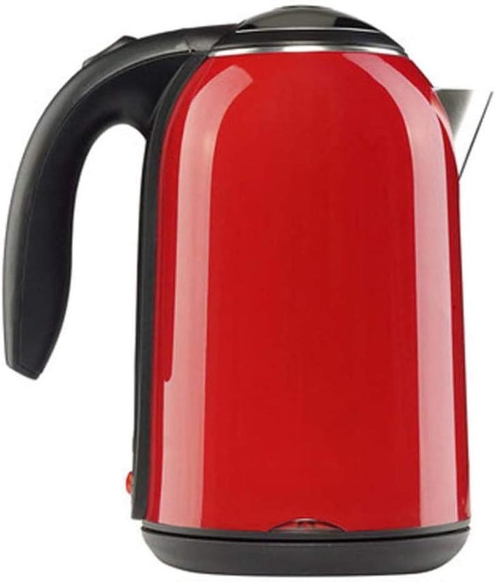 Elektrische Waterkoker - Snelkoker Ketel - Thee Zetten - Dubbelwandige Isolatie - 17 Liter - Rood