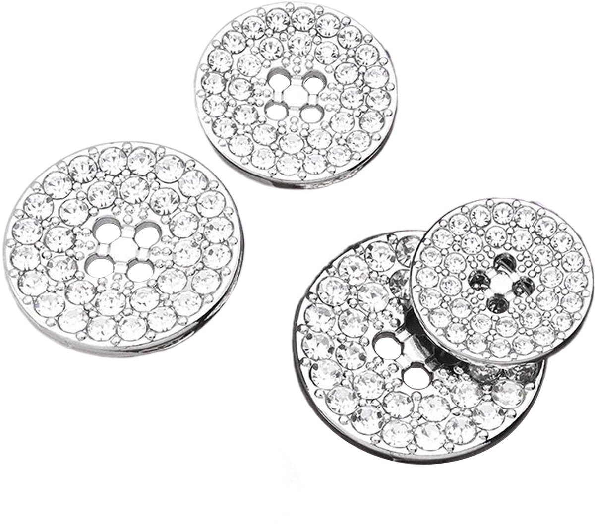 Knopen Aannaaien met Strass voor Cardigan Dirndl Mantel Blazer (B10S 20 mm)​​