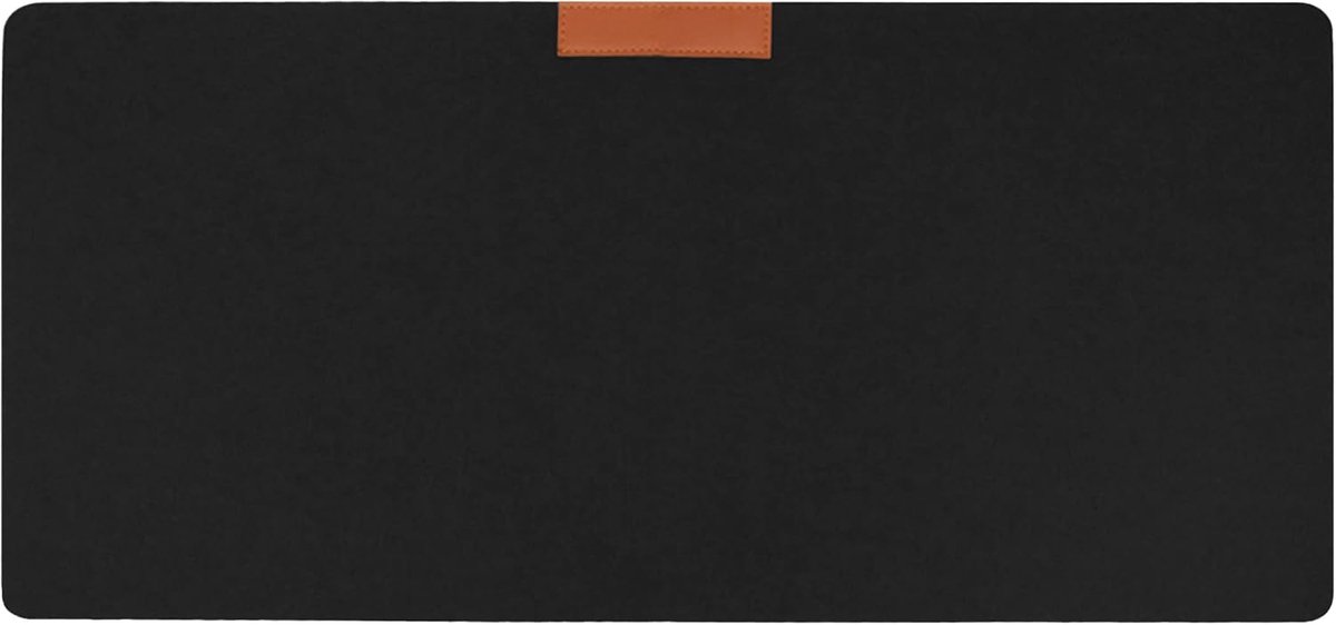 Bureau onderlegger - Bureau organizer - Bureau accessoires - Vilt - 70 x 33 (lxb) cm - Zwart