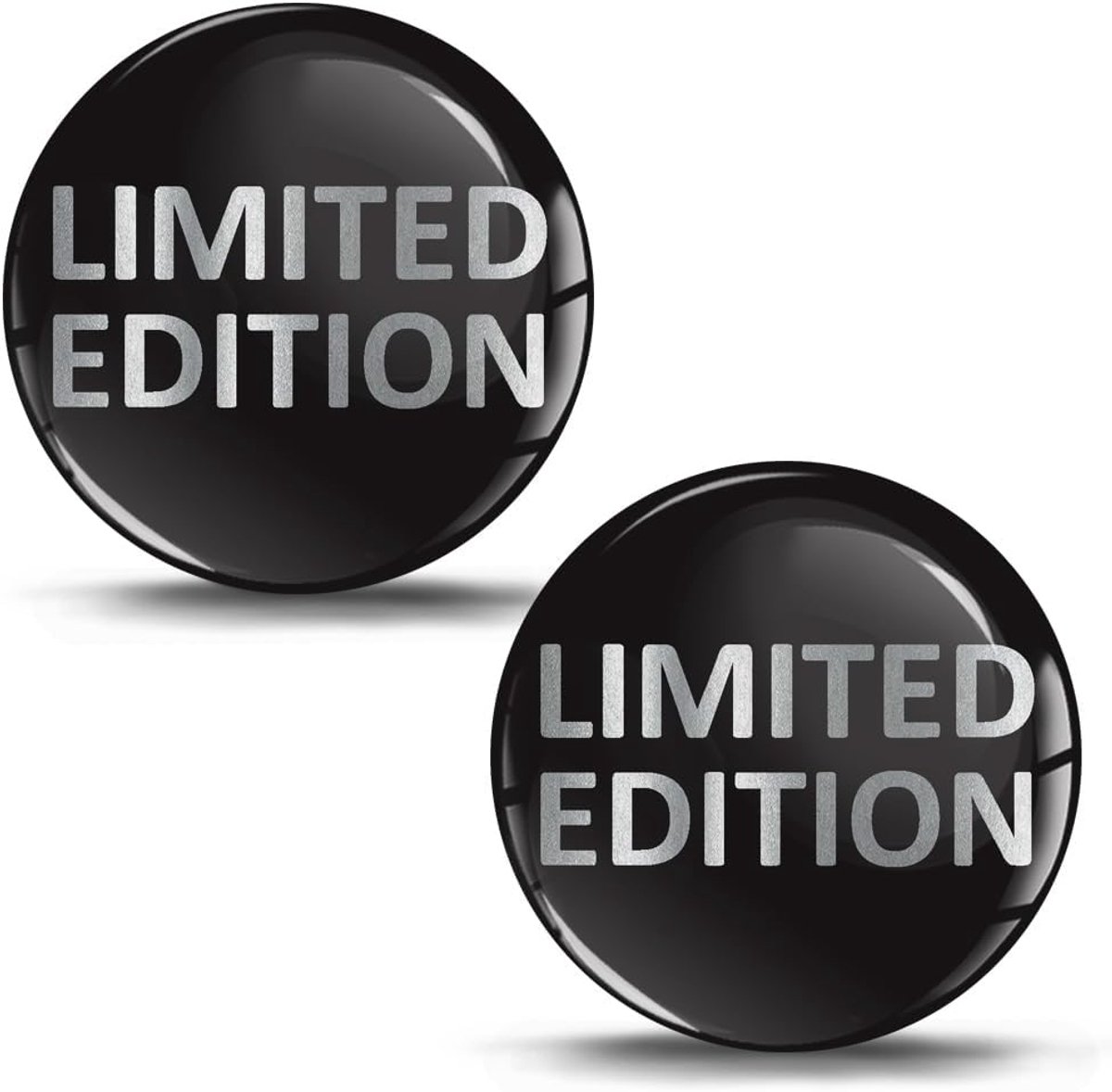 2 x 3D Gel Siliconen Stickers Limited Edition Embleem Autostickers Auto Motorfiets Fiets Skate Raam Deur Embleem Laptop KS 20