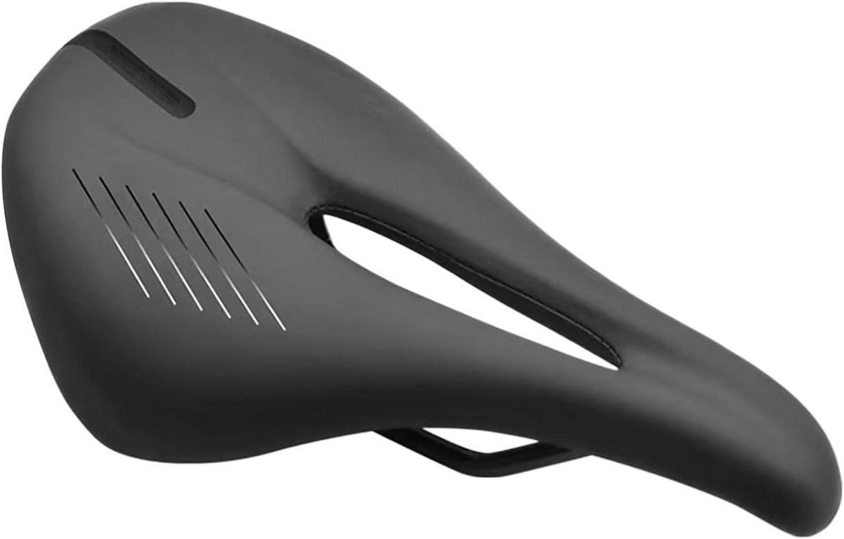 Fietsstoelkussen - Zadelkussen Fiets - Comfortabel Fietsen - Waterdicht Anti-Slip - 24.5x14.5x4cm - Zwart