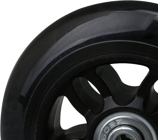 Kofferwiel - Bagagewiel Zwenkwiel - Reizen Organiseren - 360 Graden Draaibaar - 90 mm - Zwart — afbeelding 4