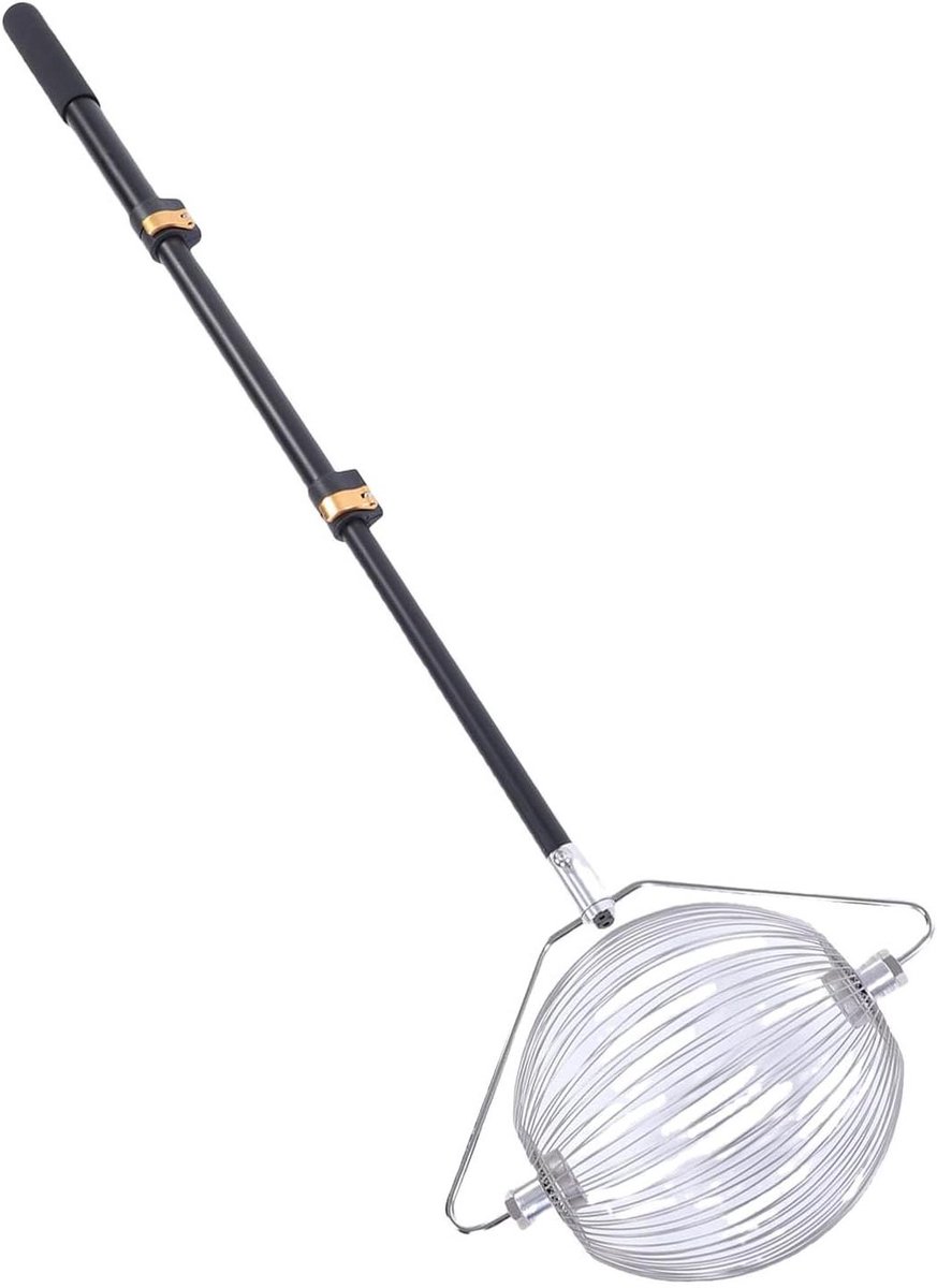 Notenverzamelaar Roller - Balraper Tuin - Fruit en Noten Raap - Telescopische Paal - 1225 cm - Zilver