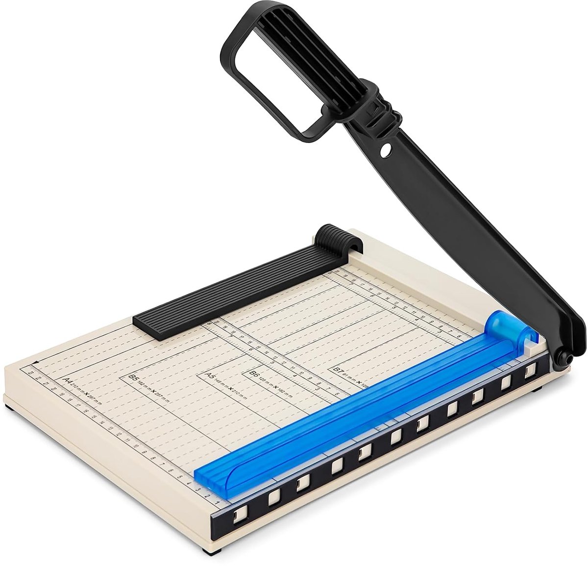 SnelShoppen - Paper Cutter A4, Handmatige Snijmachine voor 12 Vellen Papier, Hoge Precisie Snijmes voor Foto's, Kaarten en Karton