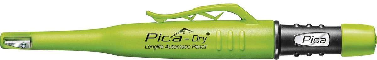 SnelShoppen - Pica Marker Set - Pica Dry markeerstift met 10 reservevullingen hardheid H, 8 vullingen grafiet 2B/rood/geel voor timmermannen en klusse
