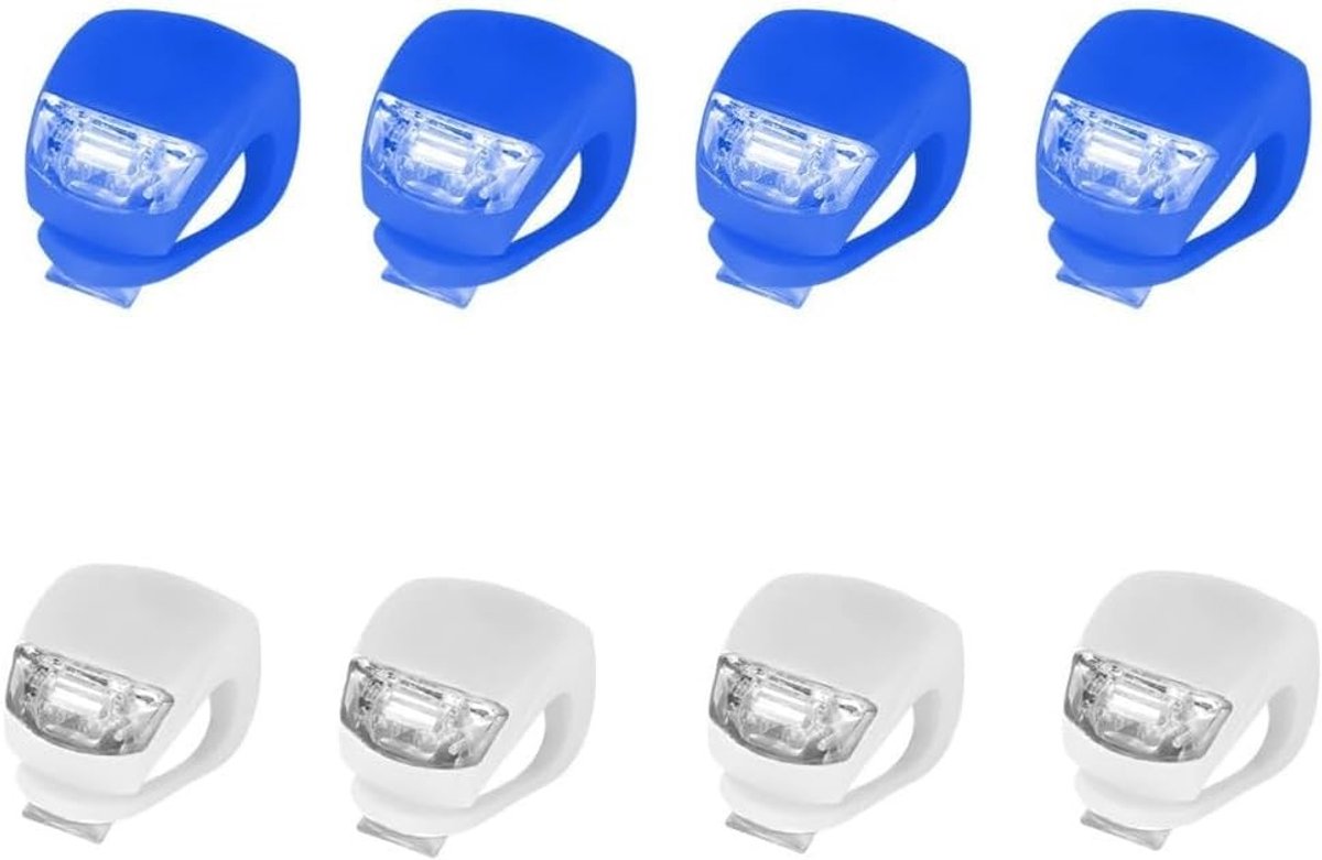 Waterdichte LED kinderwagenlampen - 8 stuks multifunctioneel waarschuwingslicht voor kinderwagens, scooters en outdoor activiteiten met heldere verlichting