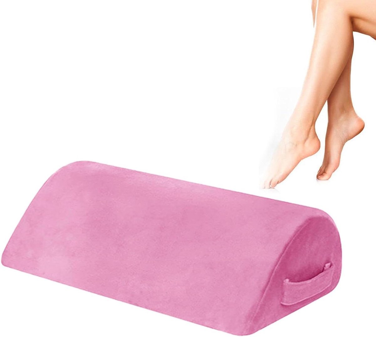 Voetensteun Bureau - Ondersteuning Voeten - Comfortabel Zitten - Traagschuim Vormvast - 44 cm Lengte - Grijs