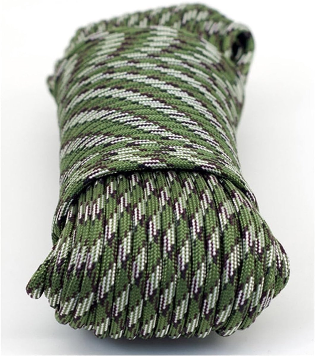 Duurzame Paracord 4 mm, 31 m, 9-kern, scheurbestendig, perfect voor outdoor, survival en kamperen