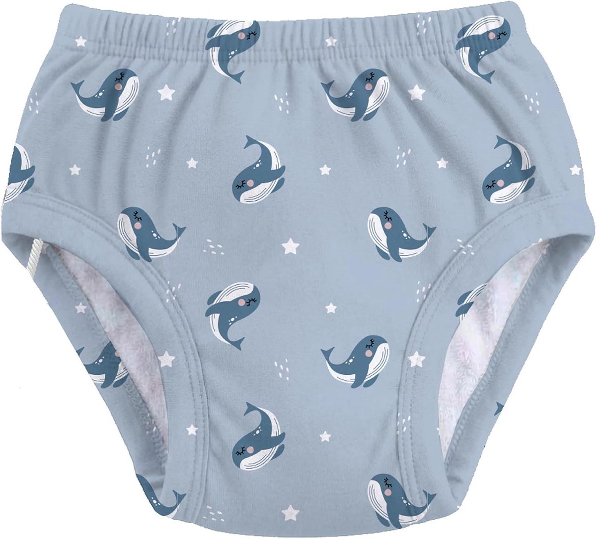 Trainingsbroek Baby - Onderbroek Peuter - Zindelijkheidstraining - Lekvrije Absorptie - Maat M (9-14 kg) - Walvis
