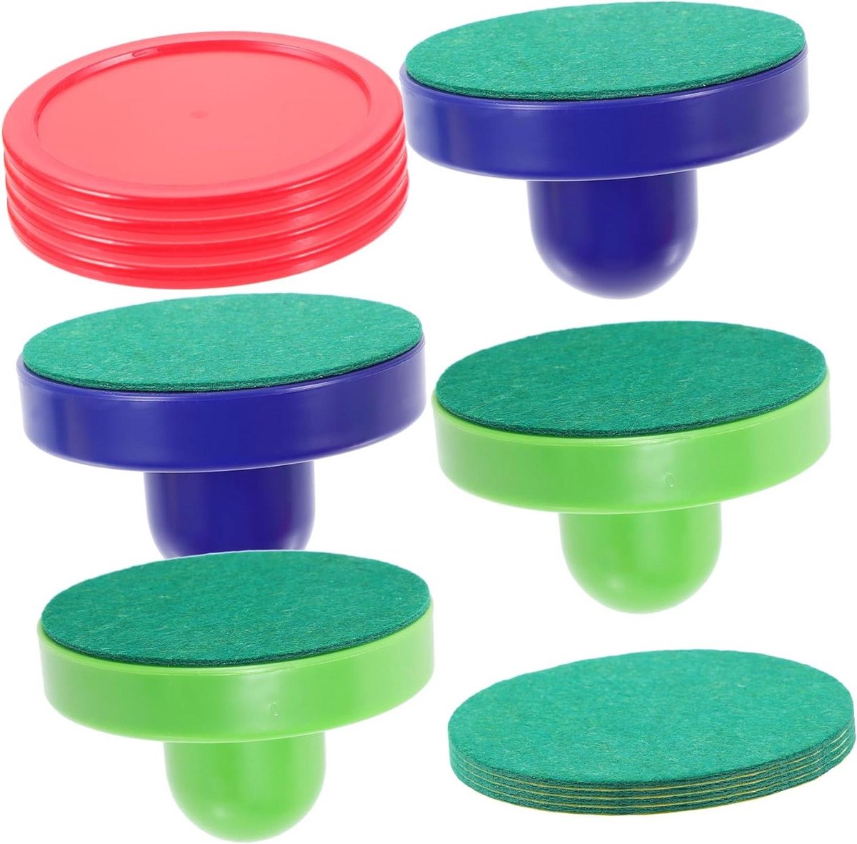 Airhockey Pucks - Hockey Set - Tafelspel Plezier - Compleet Accessoire Pakket - 9.6 x 9.6 x 6 cm