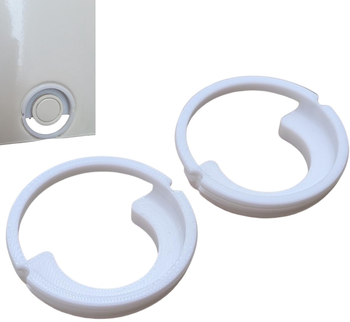 Vervangende Klem Bushing - 2 Stuks - Wit