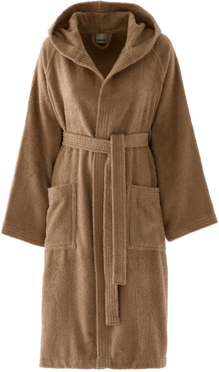 Badjas met capuchon - 100% katoen - Maat L - Kleur Corda