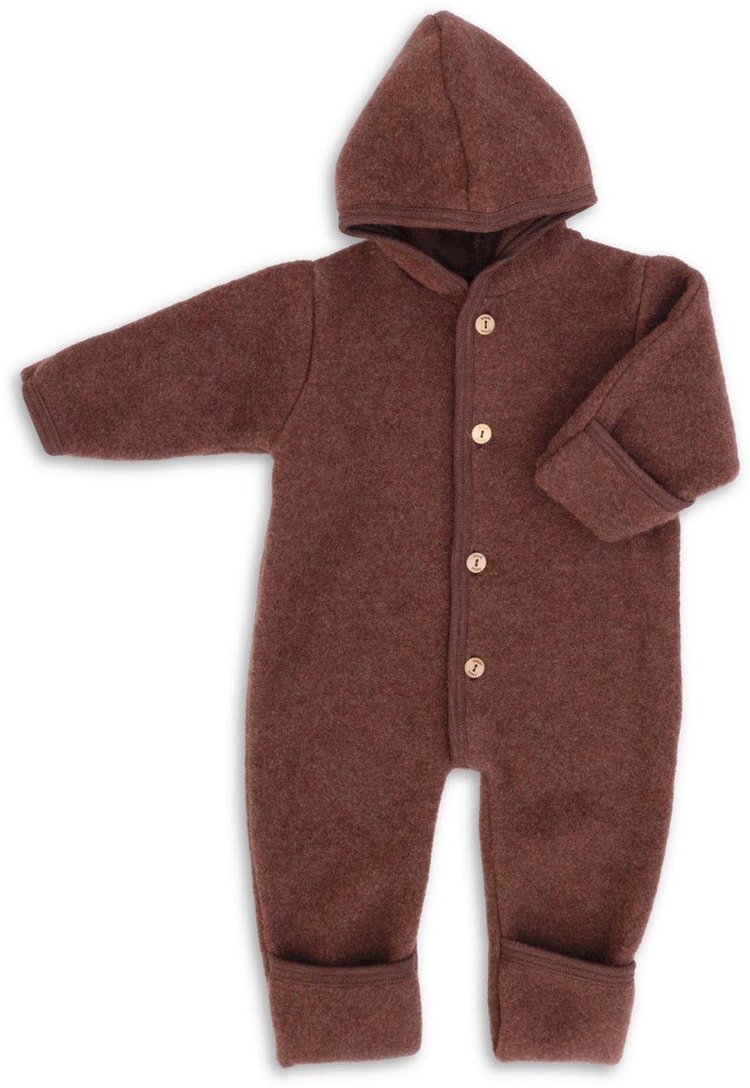 Baby Romper met Kap - Zachte Wol Fleece