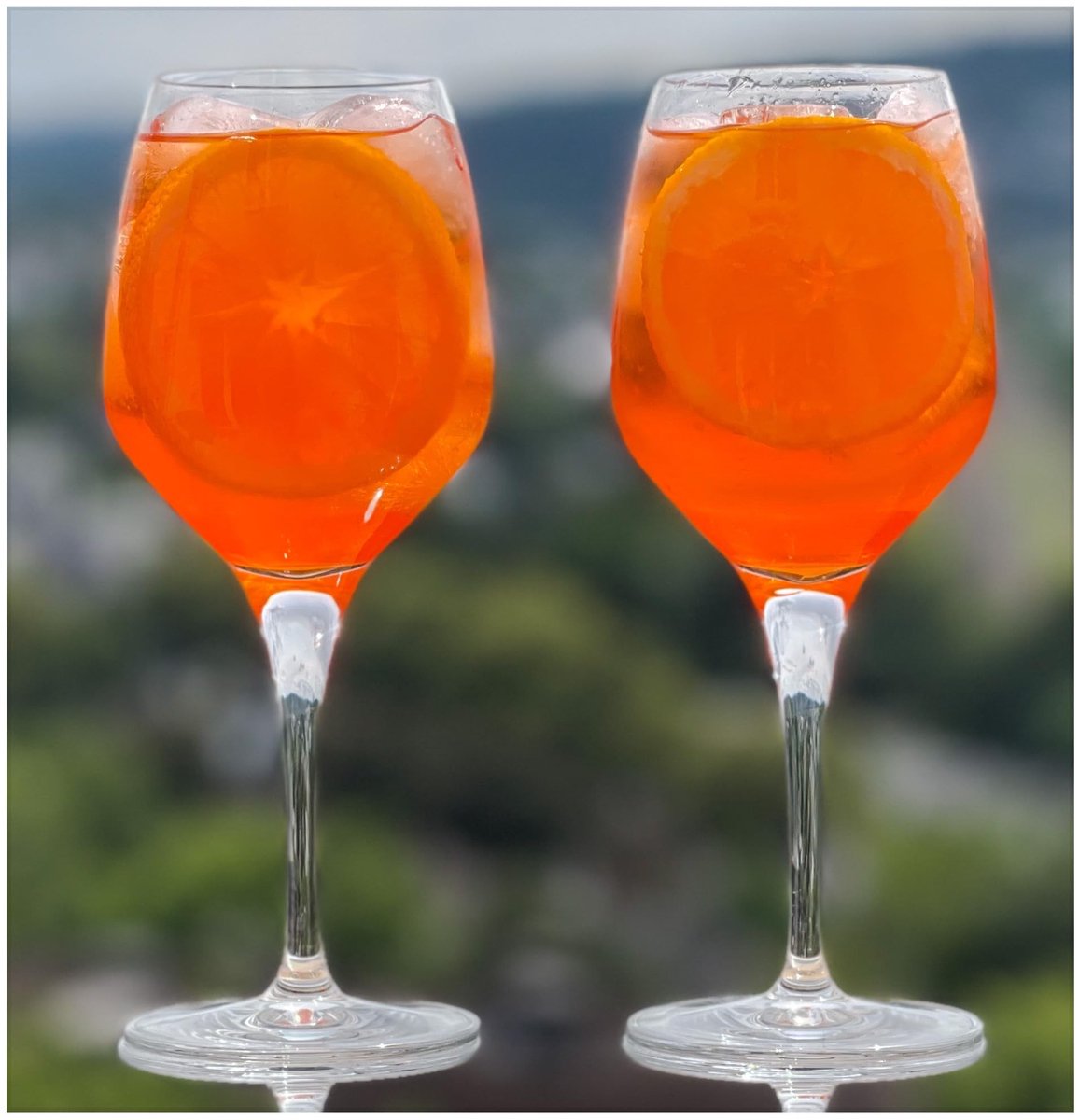 Set van 6 Aperol Spritz glazen - 420 ml - Transparant