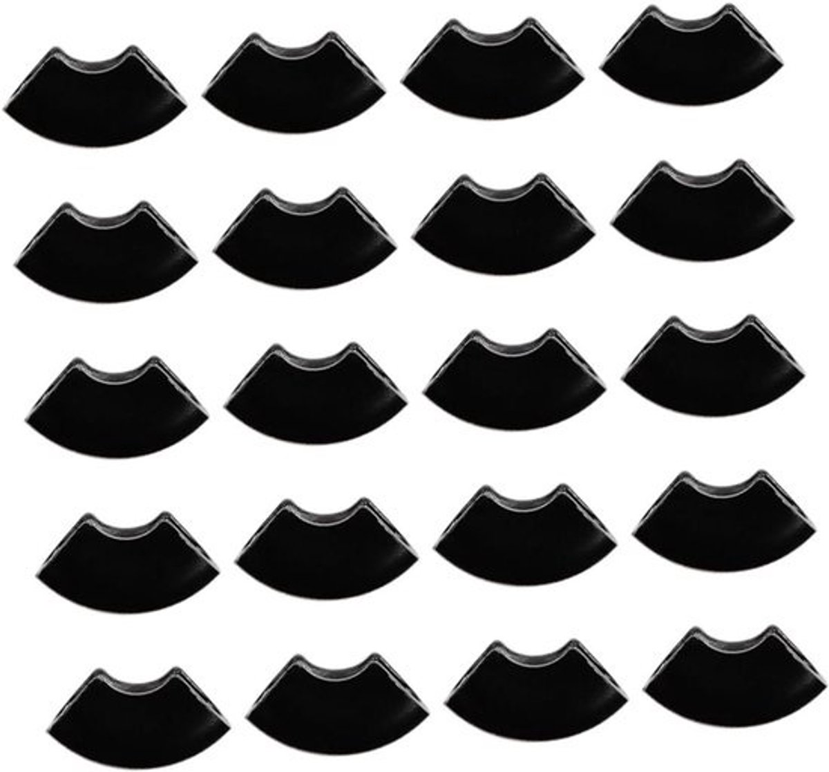 Tafelpoten Beschermkussens - Stoel Tips Vloerbeschermers - Meubels Beschermen - Antislip en Kraswerend - 30 x 15 mm - Zwart
