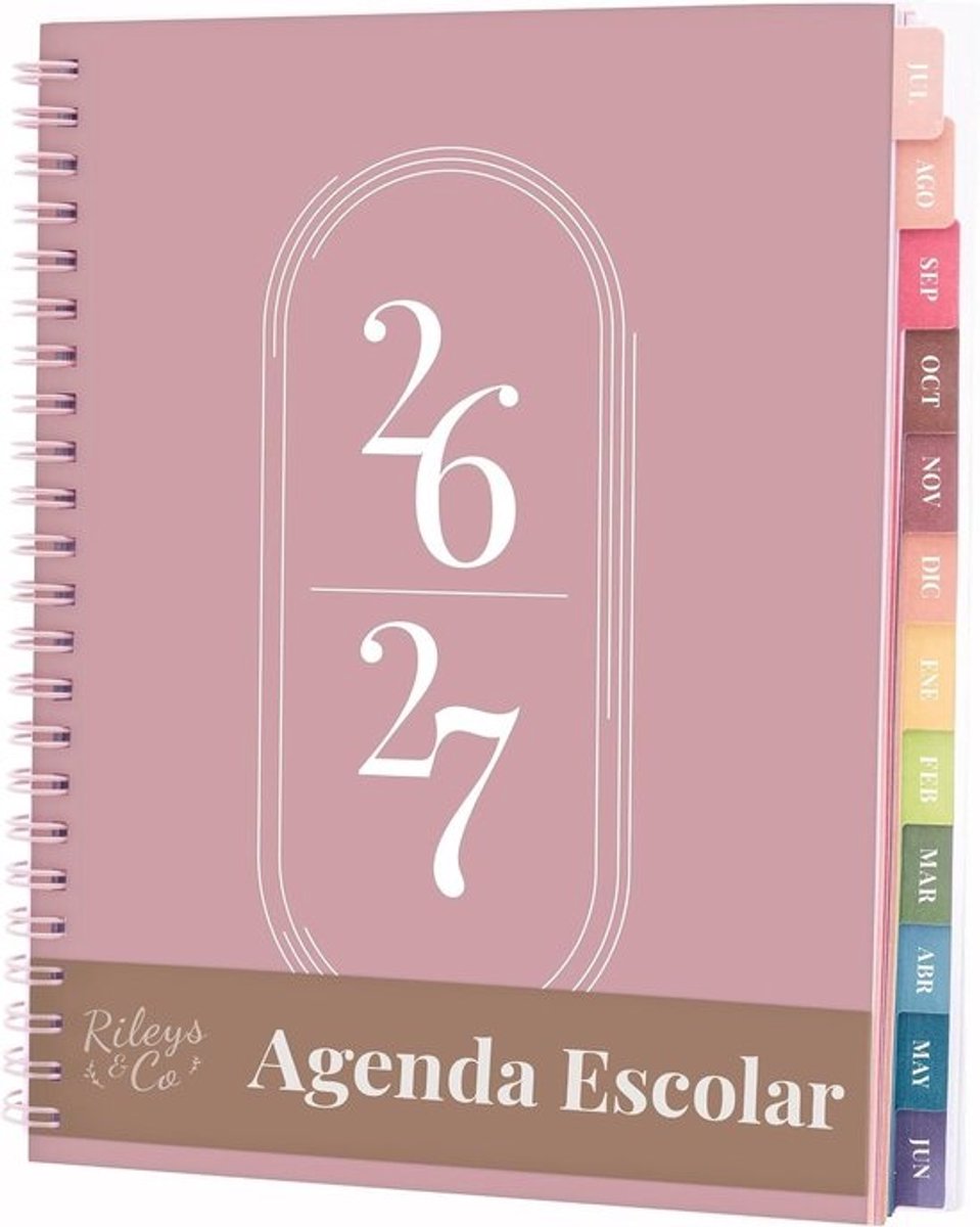 Academische Planner - Agenda Student - Studie Plannen - Dagelijkse Wekelijkse Maandelijkse - 20 x 15 cm - Roze