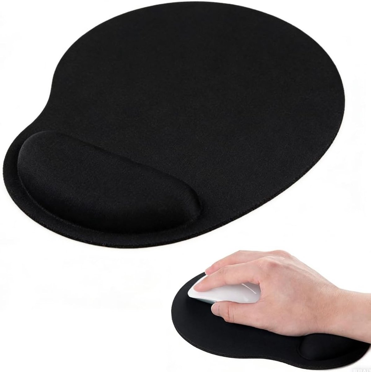 Ergonomische muismat met antislip rubberen ontwerp voor comfortabel werken en gamen, ideaal voor kantoorgebruik