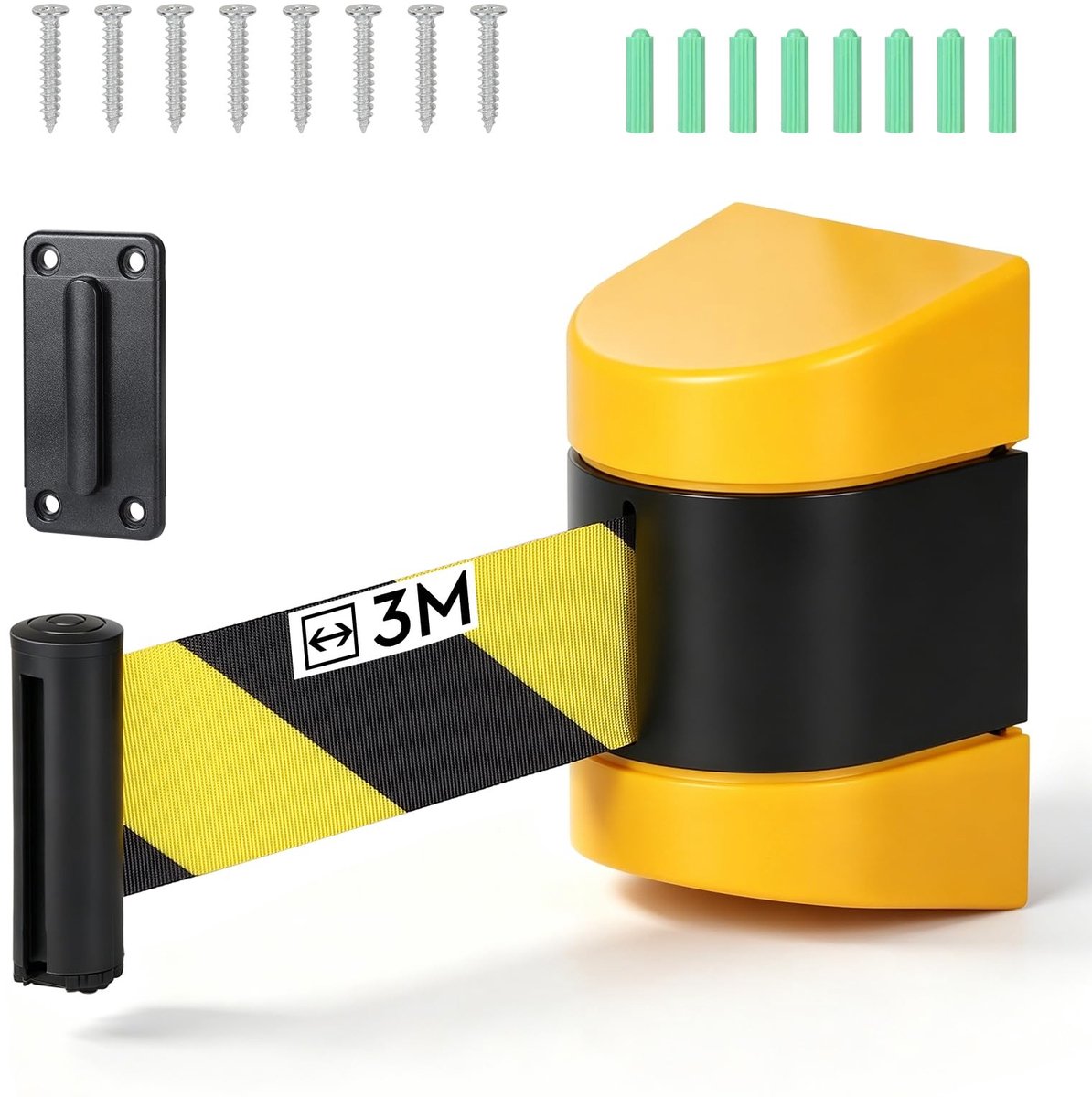 Wandmontage Sealing Tape - Uittrekbare Gele/Zwarte Band - 3 m