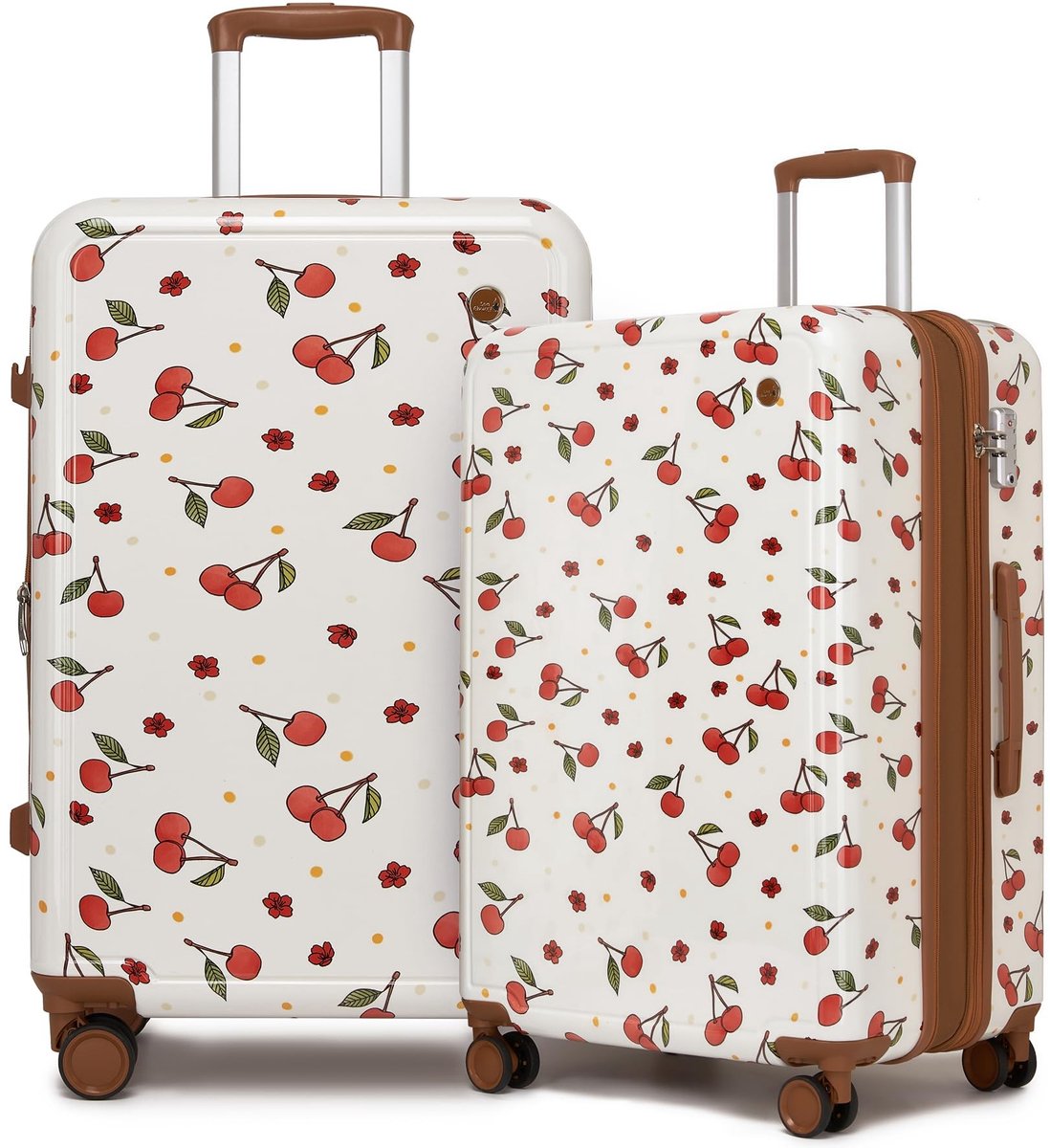 Kinderkoffer met rugzakset - Lichtgewicht trolley met 4 wielen - 53x34x21cm