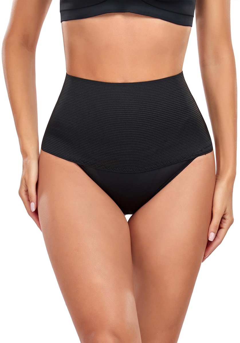 Tummy Shaping Onderbroek - Hoge Taille Shapewear - Zwart