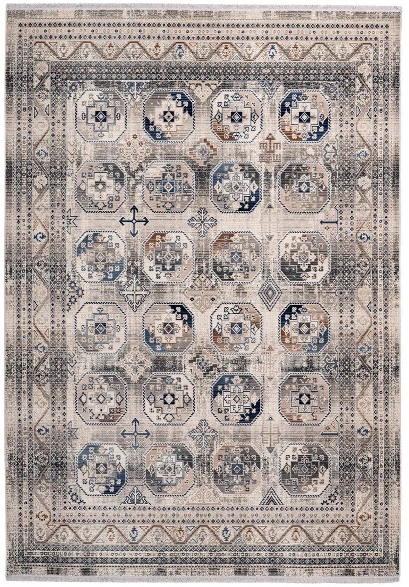 Dutch XXL Vintage Vloerkleed | Tapijt | Anouk | Geometrisch | Multikleur | 200x290 cm