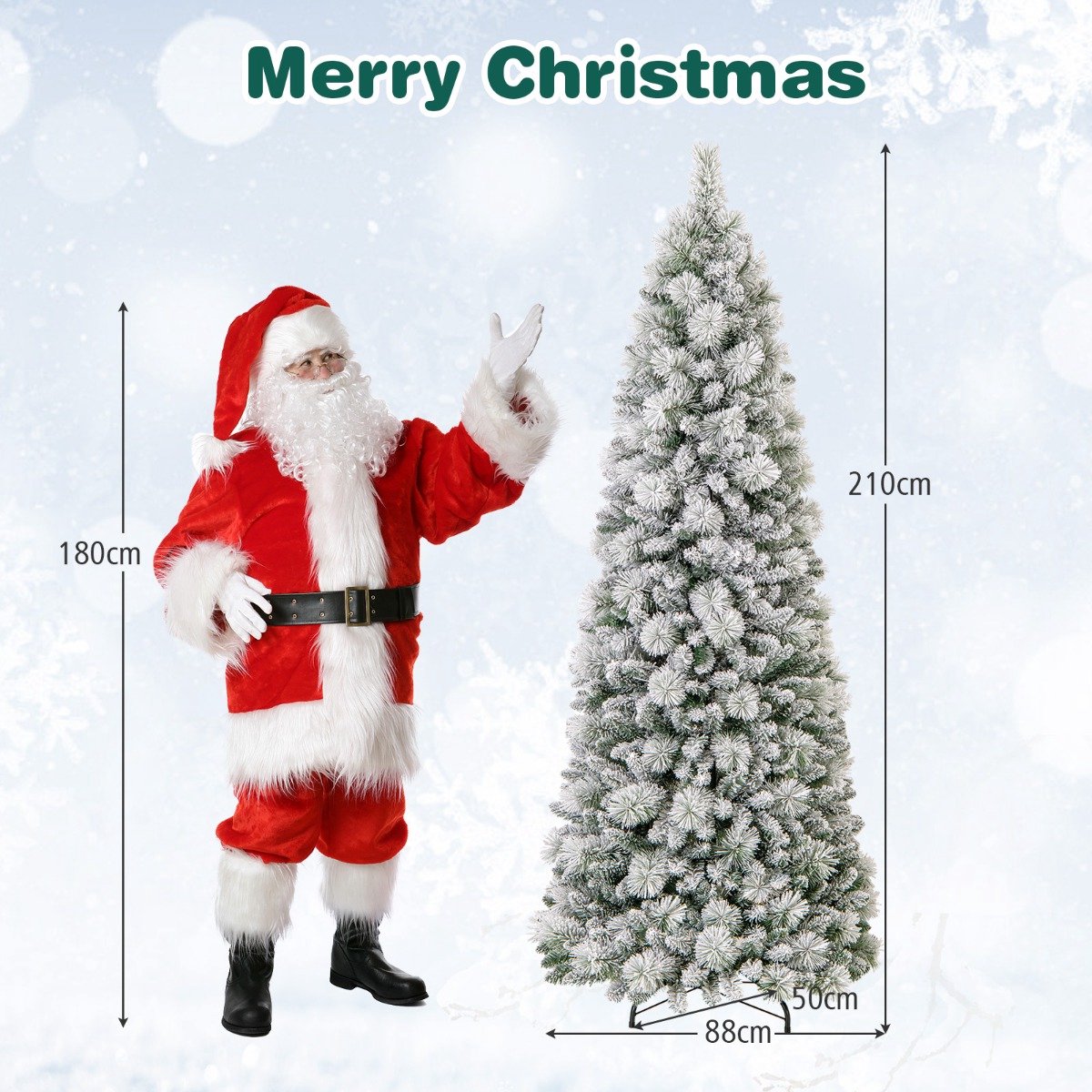 SureDeal® - Kerstbom - Pop Kerstboom - Verlichte Geschenkdozen Kunstmatige - Voorverlichte Kerstversiering - 25x25x26 cm - Wit