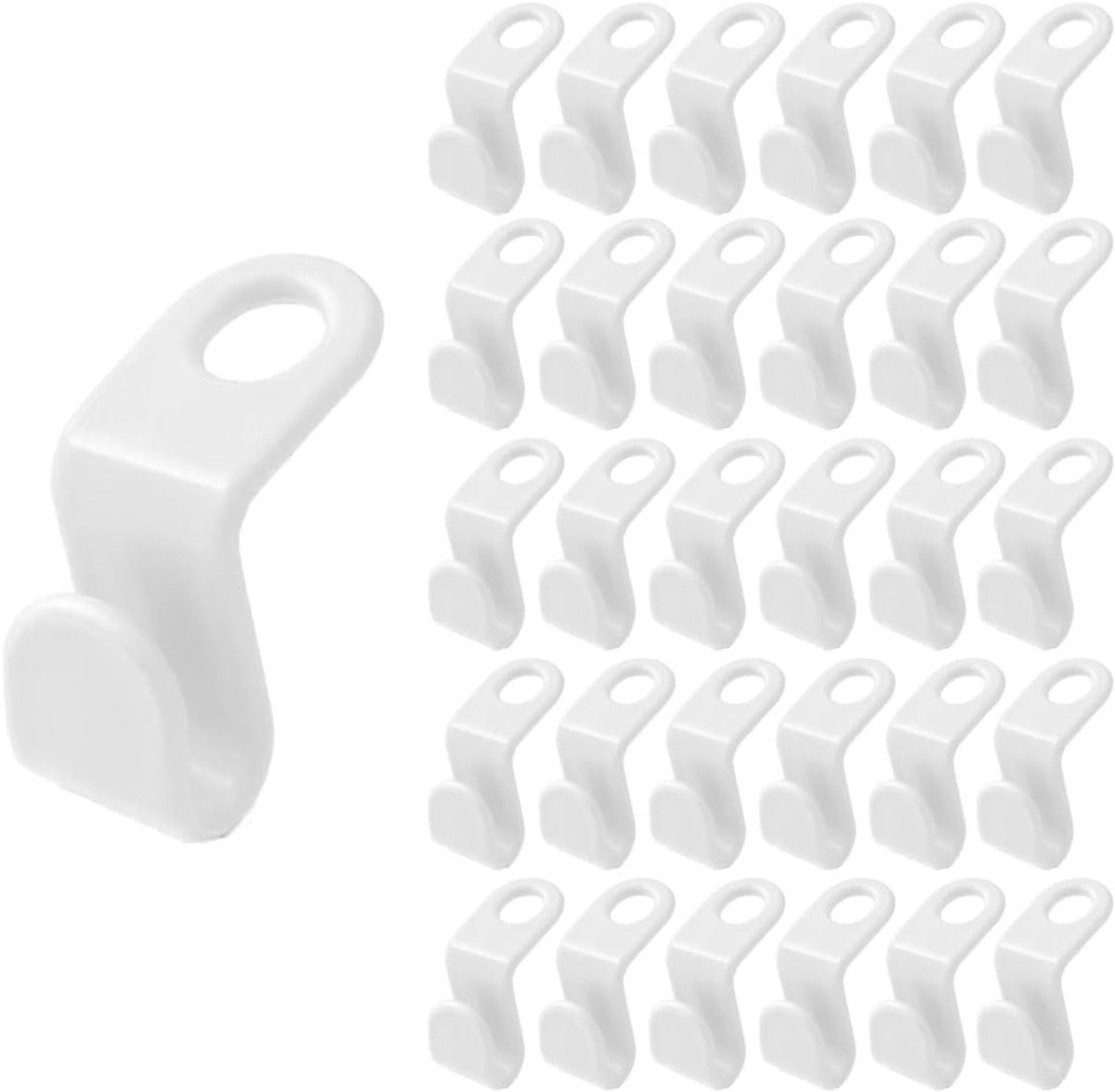 Set van 30 Ruimtebesparende Kledinghangers van Plastic, Ideaal voor Kledingorganisatie en Opbergruimte in de Kast