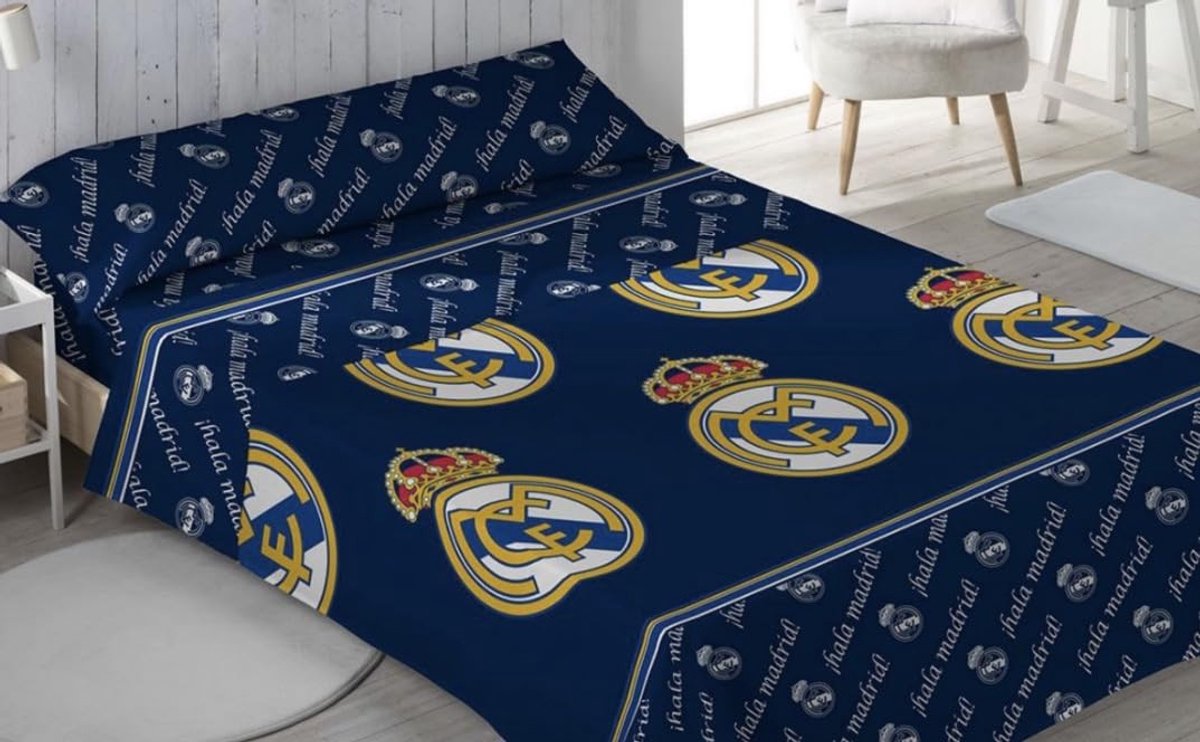 3-delig Bedlinnen Set - Voetbalmotief - 90 cm