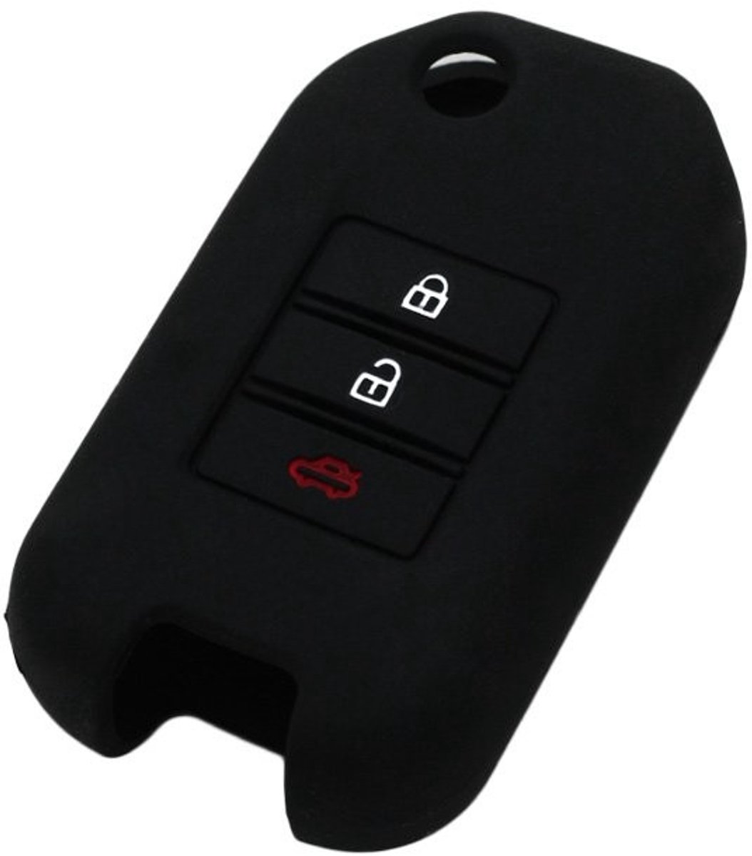 Silicone Sleutelcover voor 3-Button Flipkey - Zwart