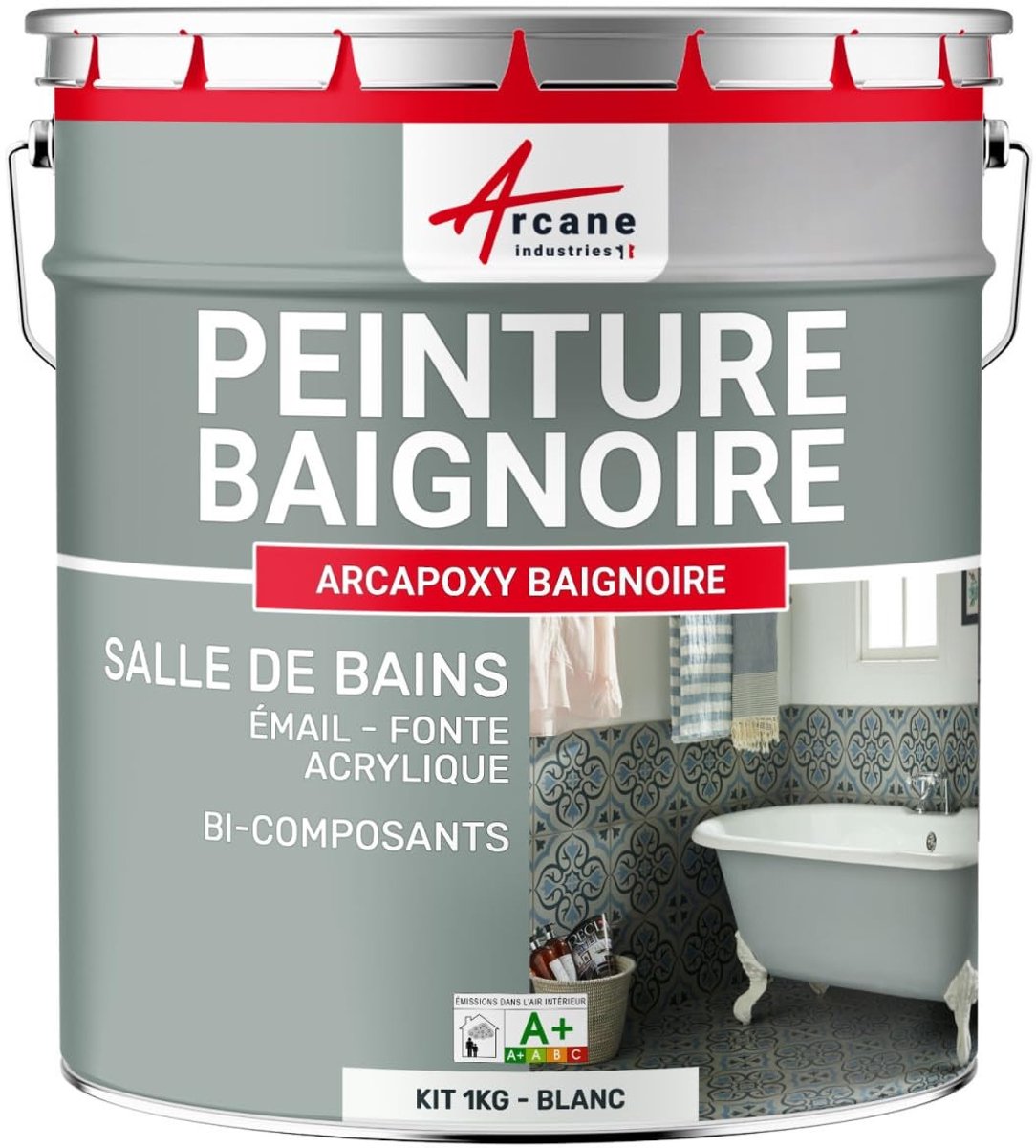 Epoxyhars voor renovatie van bad en wastafel - Wit