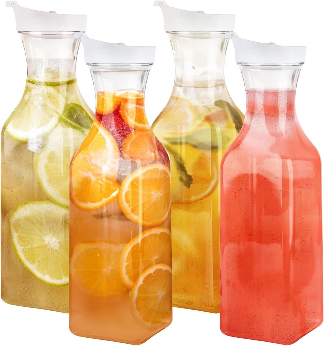 Herbruikbare Opslagdozen voor Wasmiddel - 4 Stuks, 1.5 L, Ideaal voor Huishoudelijke Reiniging en Organisatie, Perfect voor Poeder en Vloeibaar Wasmiddel