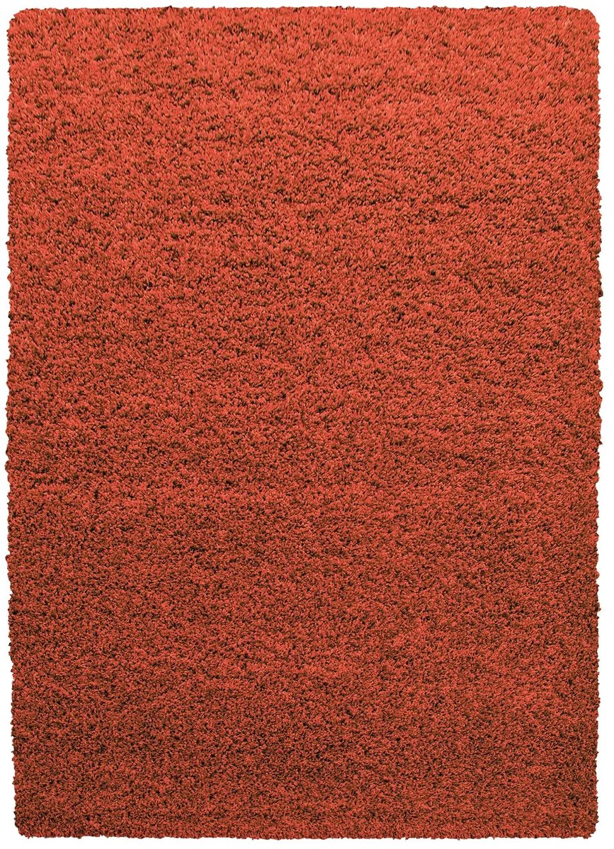 Dutch XXL Hoogpolig Vloerkleed | Tapijt | Shaggy | Life | Uni | Terracotta | 240x340 cm